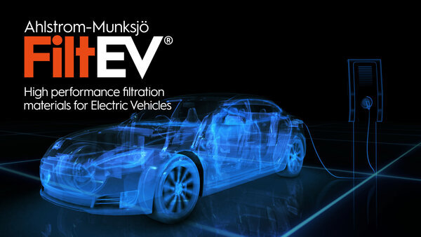 Ahlstrom-Munksjö präsentiert FiltEV®, die neue umfassende Plattform für Hochleistungsfiltermedien für Elektrofahrzeuge